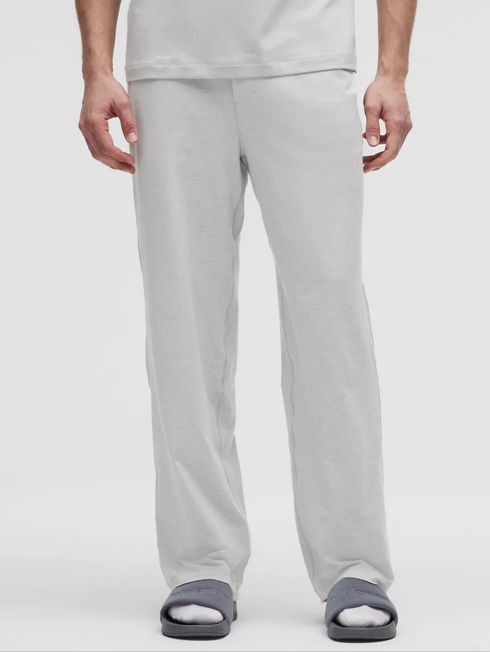 Lululemon Soft Jersey Classic-Fit Pant 29" Heathered Vapor/Silver Drop *Flaw